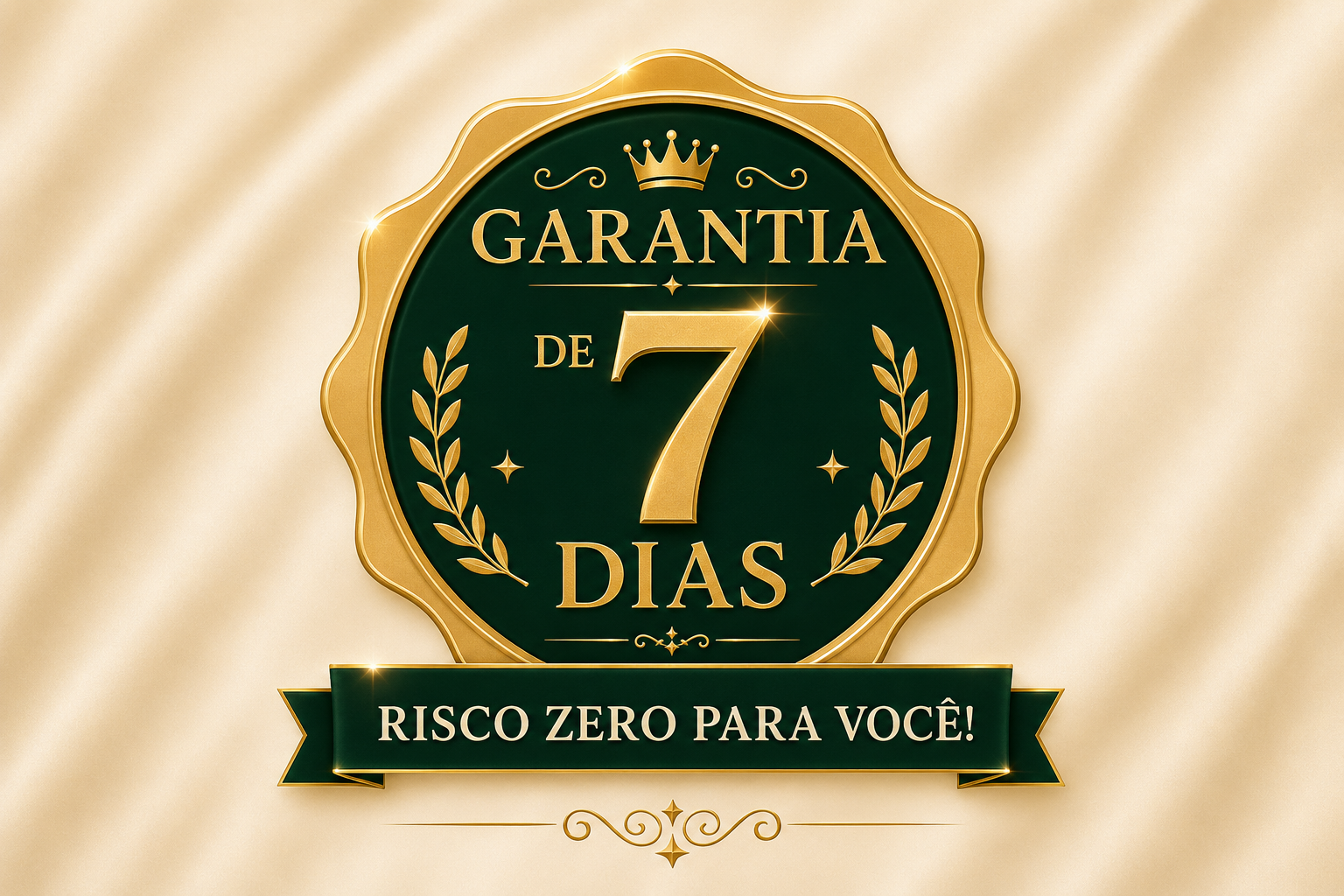 Garantia de sete dias, risco zero para você